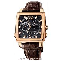 Швейцарские часы Ulysse Nardin Classic Quadrato Dual Time Perpetual 326-90/92 фото