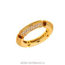 Кольцо из желтого золота с бриллиантами 0,86 ст
