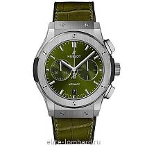 Швейцарские часы Hublot Classic Fusion Chronograph Titanium Green 42 mm 541.NX.8970.LR фото