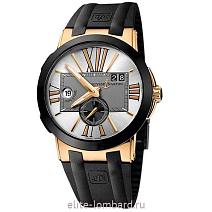 Швейцарские часы Ulysse Nardin Executive Dual Time Rose Gold/Ceramic 246-00-3-421 фото