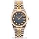 Швейцарские часы Rolex Datejust Gold/Steel Blue Dial Diamond 16233 фото