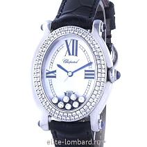 Швейцарские часы Chopard Happy Sport Oval Diamonds Steel 27/8953-23 фото