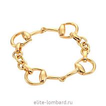 Брендовые ювелирные украшения Gucci 18 ct Yellow Gold Horsebit Bracelet фото