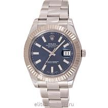 Швейцарские часы Rolex Datejust II Blue Dial 116334 фото
