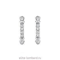 Брендовые ювелирные украшения Tiffany & Co Fleur de Lis Key Bar Earrings фото