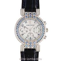 Швейцарские часы Harry Winston Premier Chronograph Diamond/Saphire 37 mm фото