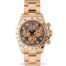 Швейцарские часы Rolex Cosmograph Daytona Yellow Gold Crystals Diamonds 116528 фото