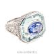 Брендовые ювелирные украшения Cartier High Jewelry Ring ''Stone-in-stone'' Sapphire 5,44 ct фото