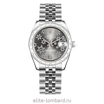 Швейцарские часы Rolex Datejust 31 Stainless Steel Domed Diamond 178344 фото