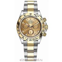 Швейцарские часы Rolex Cosmograph Daytona Champagne Dial/Diamonds 116503-0006 фото