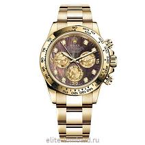 Швейцарские часы Rolex Cosmograph Daytona Yellow Gold Diamonds 116508 фото