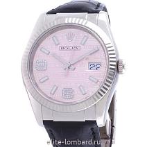 Швейцарские часы Rolex Datejust Pink Waves With Diamonds 116139 фото