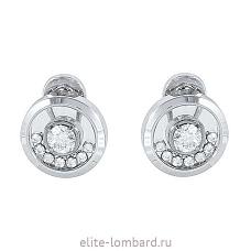 High Jewelery Happy Solitaire Earrings HRD 1,02 ct E/VS2, HRD 1,02 ct E/VS2