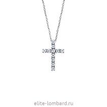 Брендовые ювелирные украшения Gianni Lazzaro Крест с бриллиантами 0,52 ct G/VS фото