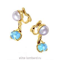 Брендовые ювелирные украшения Bvlgari Allegra Pearl Color Topaz Diamond Earrings фото