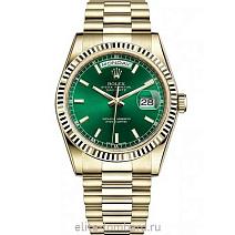 Швейцарские часы Rolex Day-Date 36 mm President Green Dial 118238 фото