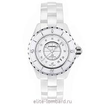 Швейцарские часы Chanel J12 38mm White Ceramic&Steel Diamond H1629 фото