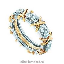 Брендовые ювелирные украшения Tiffany & Co Schlumberger Sixteen Stone Ring фото
