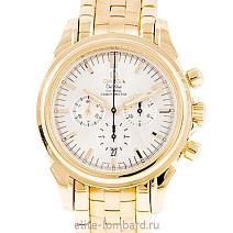 Швейцарские часы Omega De Ville Co-Axial Mens Chronograph 18K Yellow Gold 41413000 фото