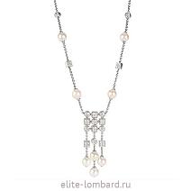 Брендовые ювелирные украшения Bvlgari Lucea Pearl Diamond Necklace фото