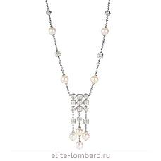 Lucea Pearl Diamond Necklace